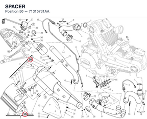SPACER 71315731AA diagram position