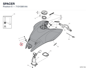 SPACER 71315861AA diagram position