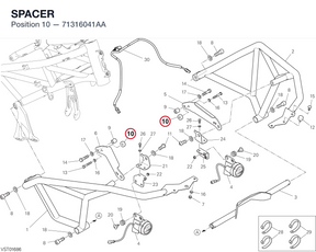 SPACER 71316041AA diagram position