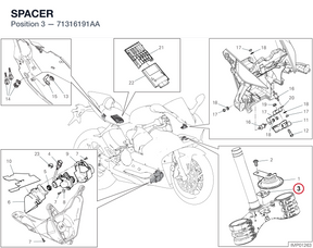 SPACER 71316191AA diagram position