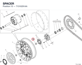 SPACER 71316291AA diagram position
