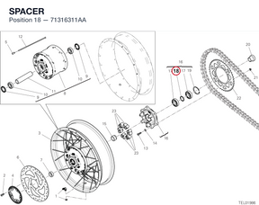 SPACER 71316311AA diagram position