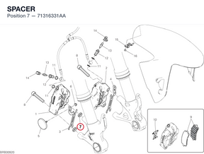SPACER 71316331AA diagram position
