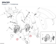SPACER 71316341AA diagram position