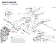 RIGHT SPACER 71316401AA diagram position