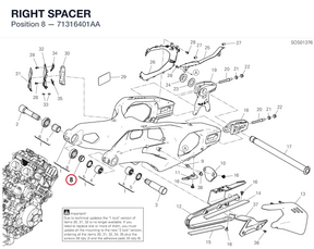 RIGHT SPACER 71316401AA diagram position
