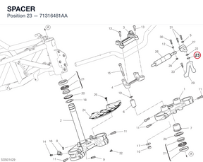 SPACER 71316481AA diagram position