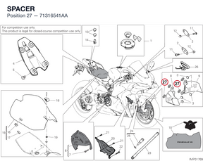 SPACER 71316541AA diagram position
