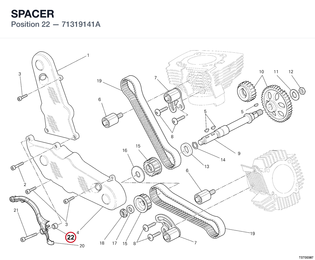 SPACER 71319141A diagram position