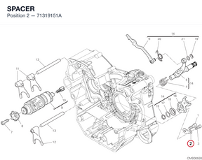SPACER 71319151A diagram position