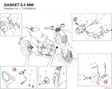 GASKET 0.5 MM 71319201A diagram position