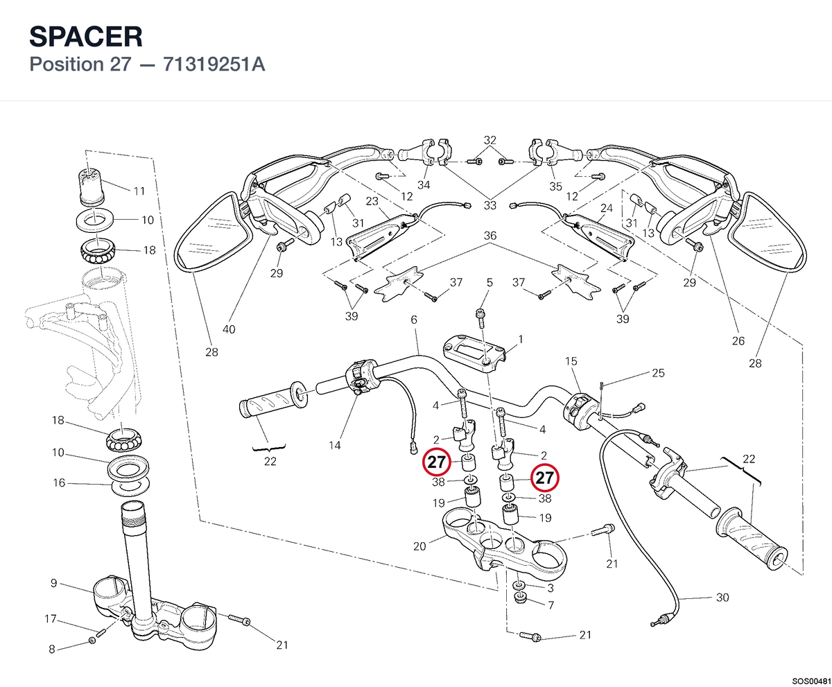 SPACER 71319251A diagram position