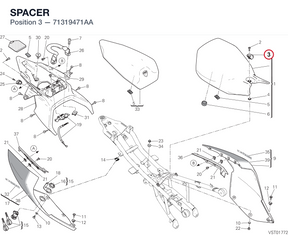 SPACER 71319471AA diagram position