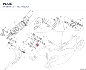 PLATE 71319522AA diagram position