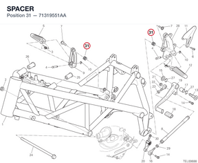 SPACER 71319551AA diagram position