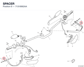 SPACER 71319982AA diagram position