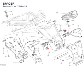 SPACER 7131A021A diagram position