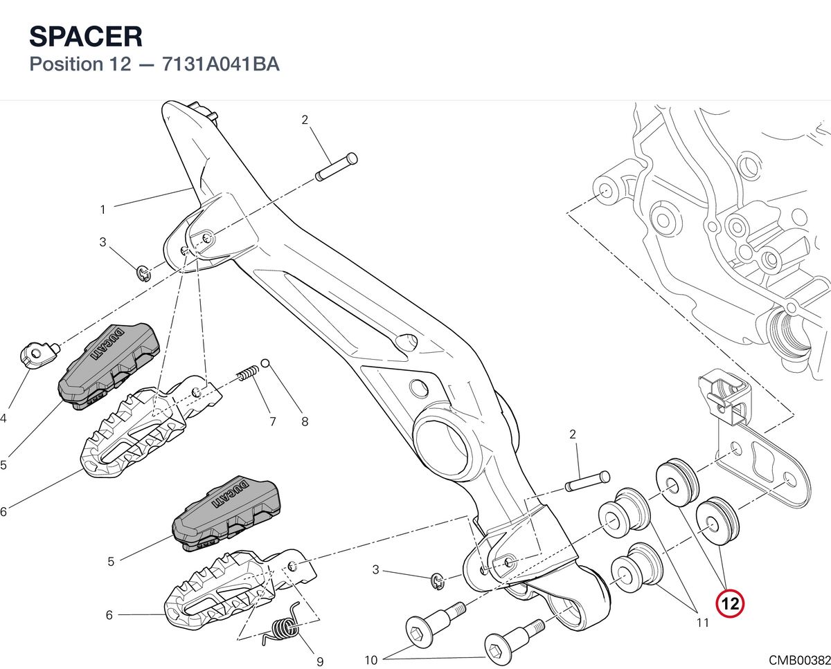 SPACER 7131A041BA diagram position
