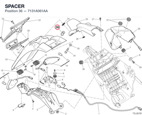 SPACER 7131A061AA diagram position