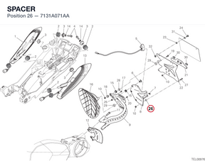 SPACER 7131A071AA diagram position