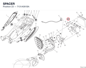 SPACER 7131A081BA diagram position