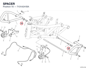SPACER 7131A241BA diagram position