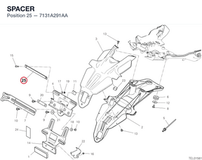 SPACER 7131A291AA diagram position