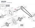 SPACER 7131A371AA diagram position