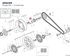 SPACER 7131A371AA diagram position