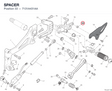 SPACER 7131A431AA diagram position