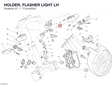 HOLDER, FLASHER LIGHT LH 7131A522C diagram position