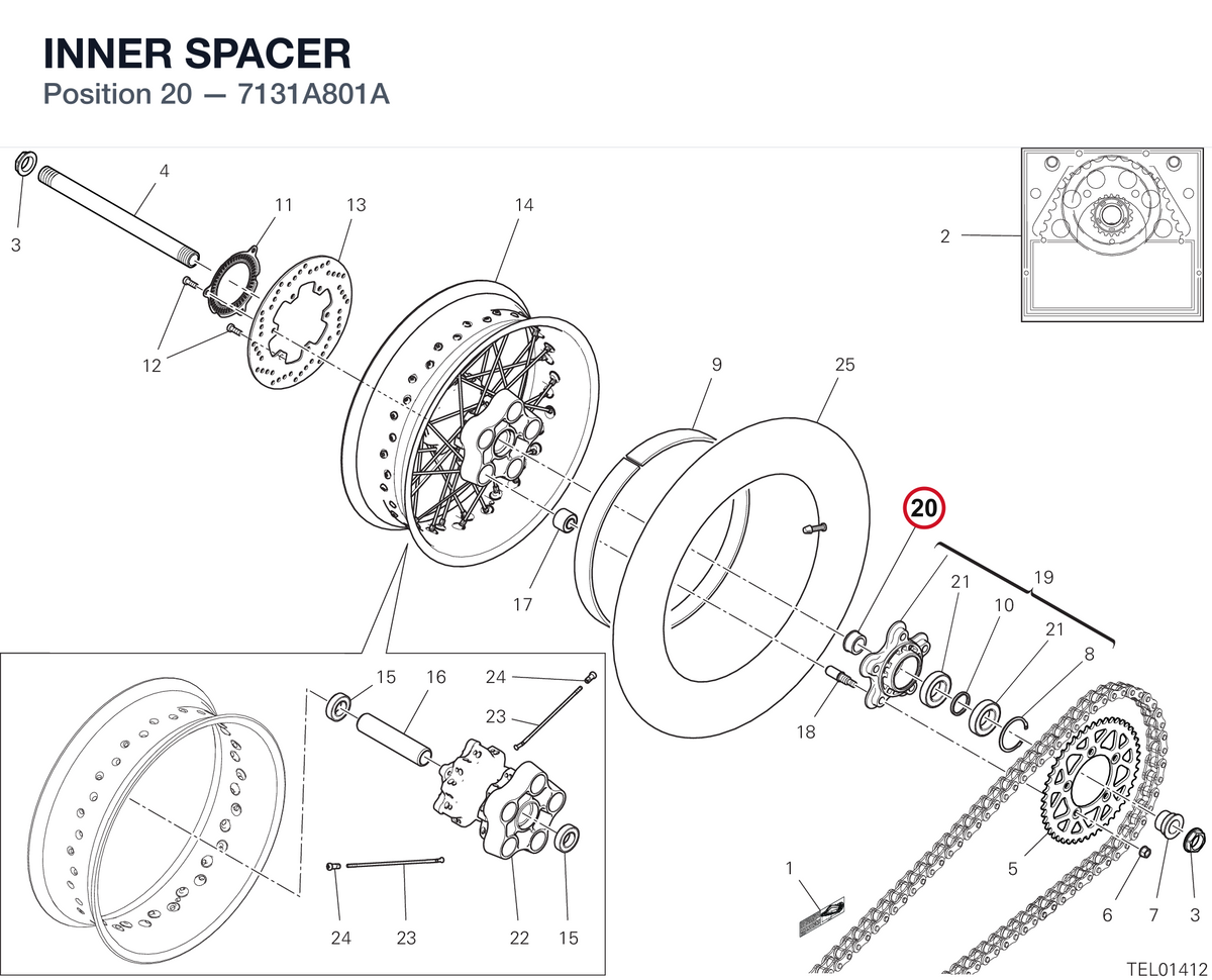 INNER SPACER 7131A801A diagram position
