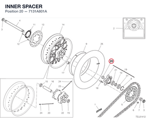 INNER SPACER 7131A801A diagram position