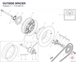 OUTSIDE SPACER 7131A811A diagram position