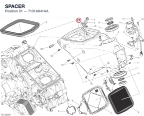 SPACER 7131A841AA diagram position