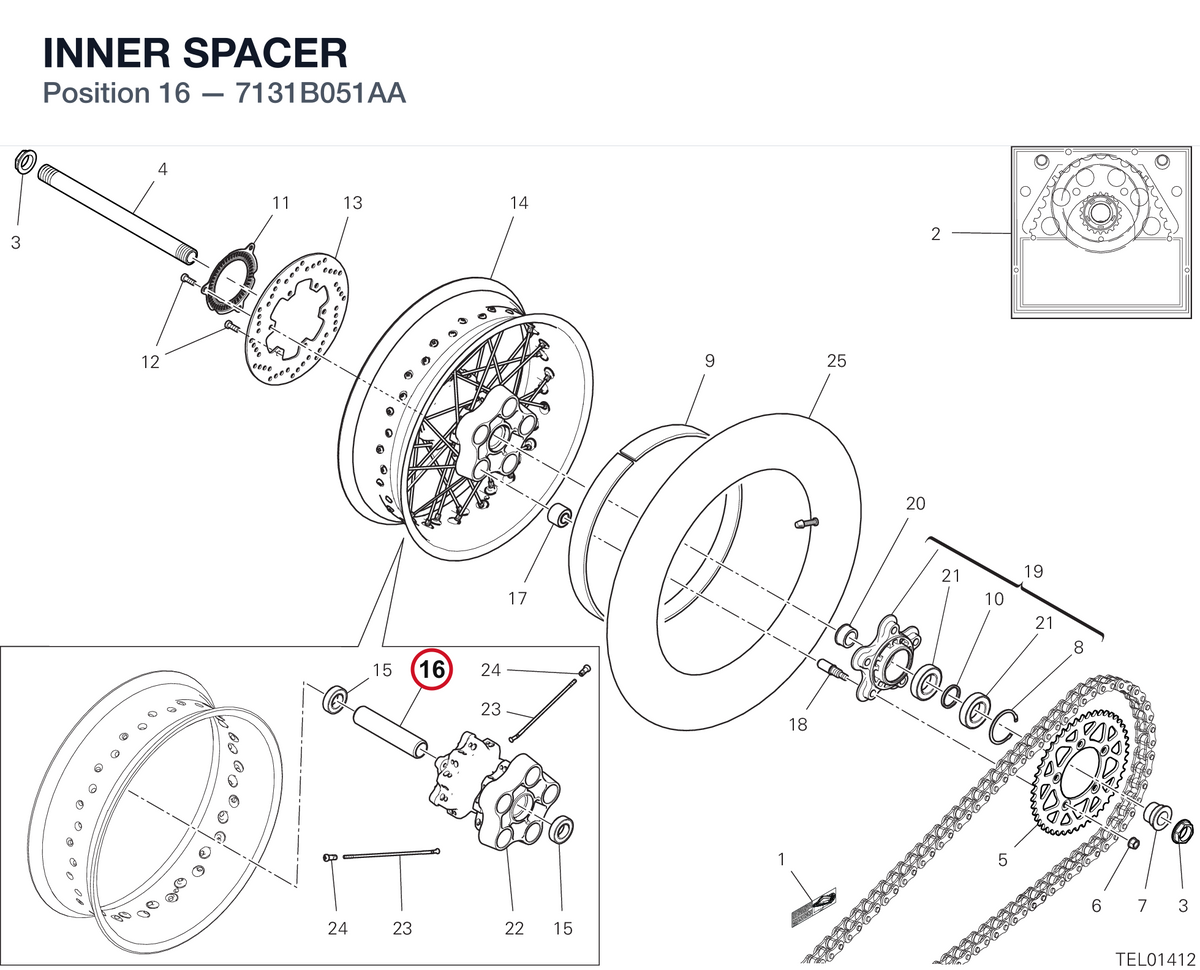 INNER SPACER 7131B051AA diagram position