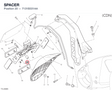 SPACER 7131B331AA diagram position