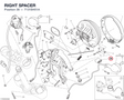 RIGHT SPACER 7131B451A diagram position