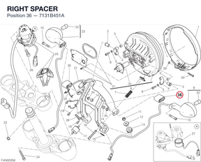 RIGHT SPACER 7131B451A diagram position