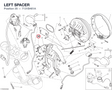 LEFT SPACER 7131B461A diagram position