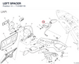 LEFT SPACER 7131B611B diagram position