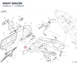 RIGHT SPACER 7131B621B diagram position