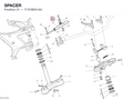 SPACER 7131B641AA diagram position