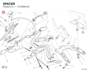 SPACER 7131B681AA diagram position