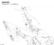SPACER 7131B801AA diagram position