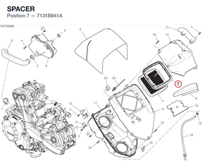SPACER 7131B841A diagram position