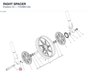 RIGHT SPACER 7131B911AA diagram position