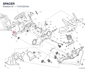 SPACER 7131C201AA diagram position