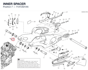 INNER SPACER 7131C821AA diagram position