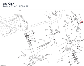 SPACER 7131C931AA diagram position